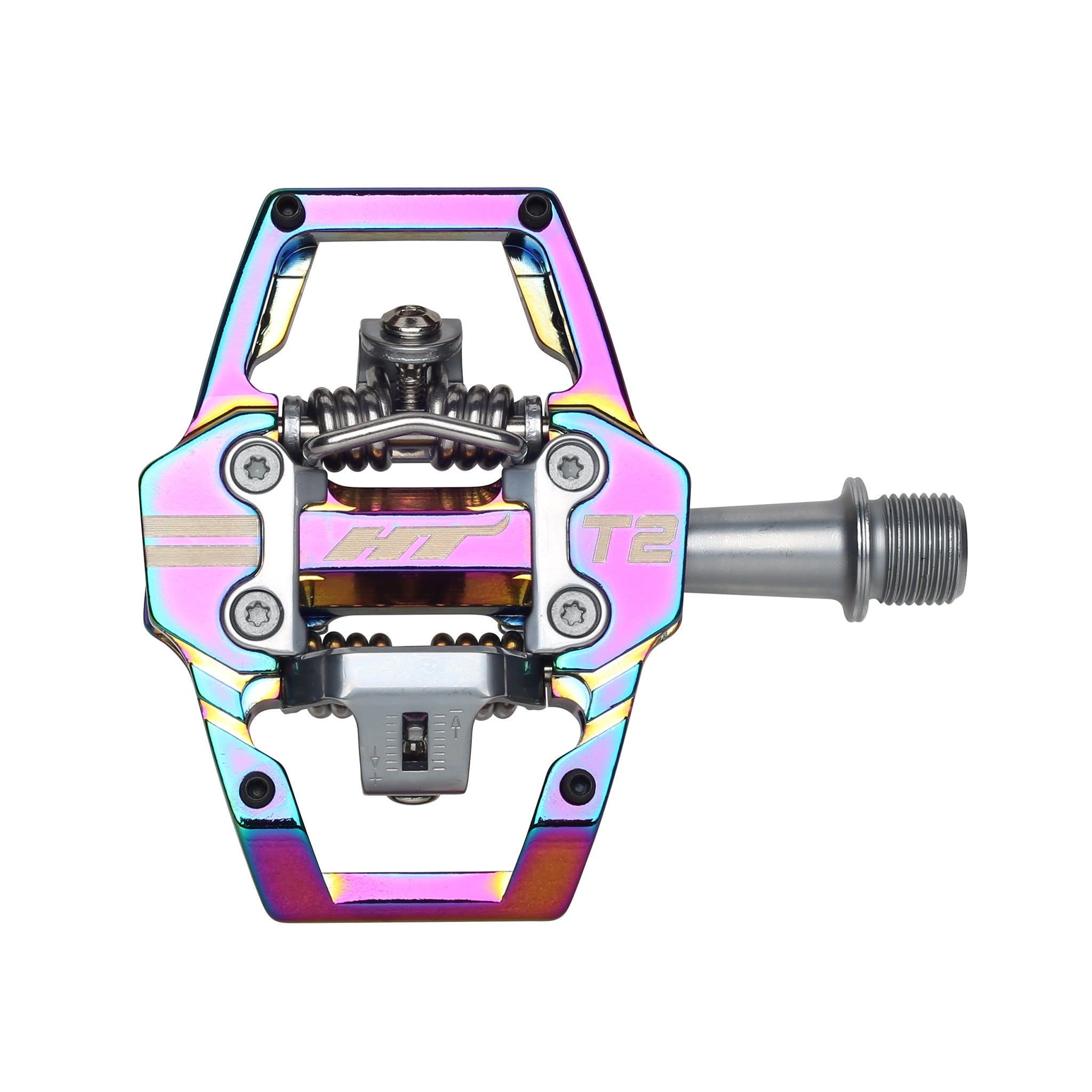 HT Components T2 Clipless Platform MTB Pedals - Oil Slick